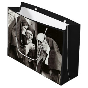 Smoking Nuns Vintage Photography    Large Gift Bag
