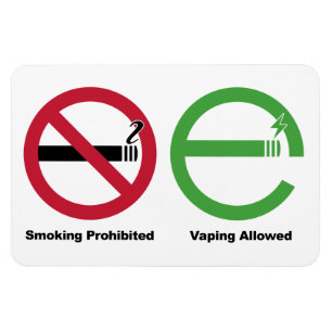 Smoking Prohibited. Vaping Allowed Magnet