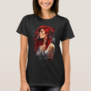 Smoking Red Hair 02 T-Shirt