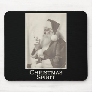 Smoking Santa, Funny Christmas Srit  Mouse Mat