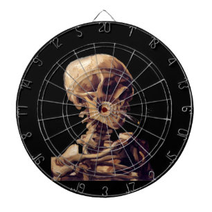 Smoking skeleton by Van Gogh Dartboard