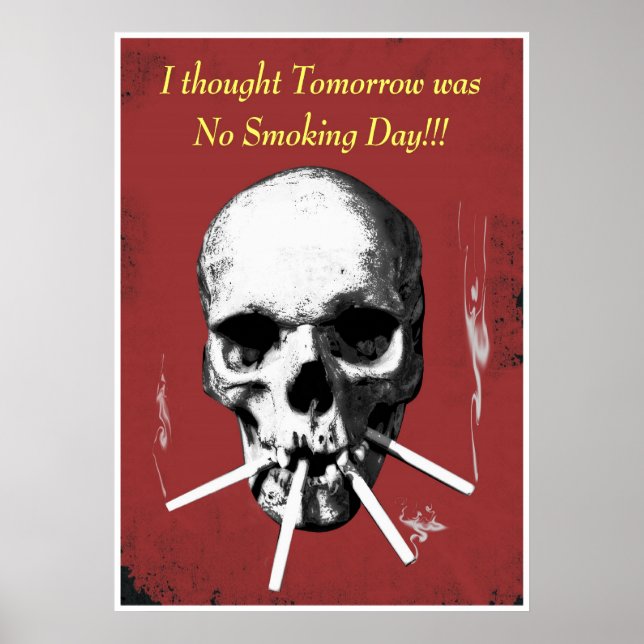 Smoking skull poster (Front)