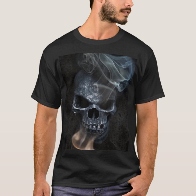 SMOKING SKULL T-Shirt (Front)