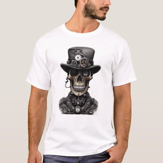 Smoking Skull T-Shirt (Front)