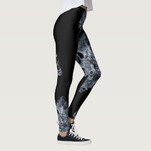Smoking Skulls 2 Leggings