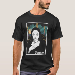 Smoking Techno Nun Religion Electronic Bass Music T-Shirt