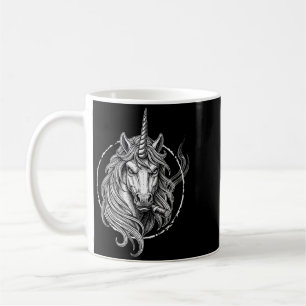 Smoking Unicorn Meme Vintage Cigarette Design for Coffee Mug