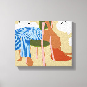 Smoking up & making clouds canvas print