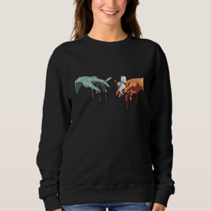 Smoking Weed Lighter Weed Buds Psychedelic Drippin Sweatshirt
