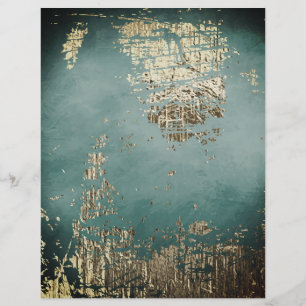 Smoky Blue Metallic Scrapbook Paper