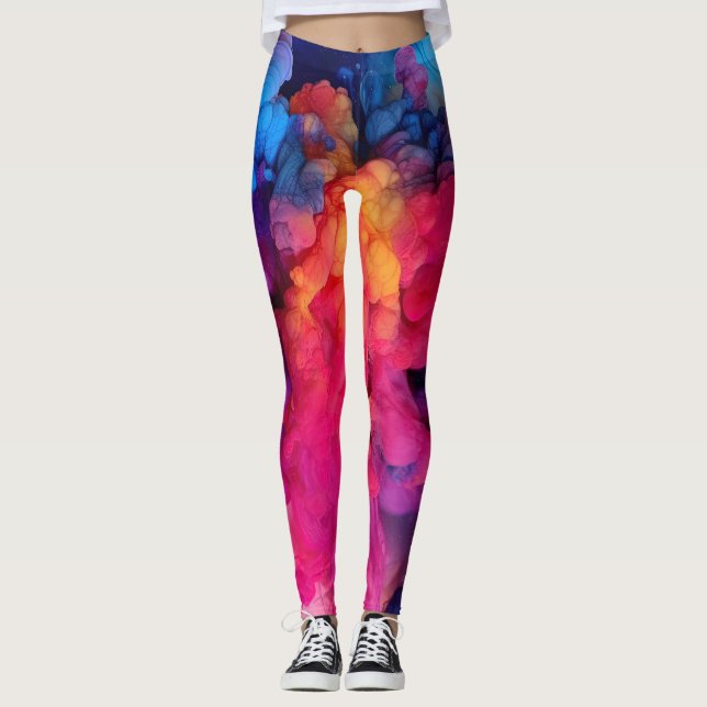 Smoky Bright Coloured Leggings (Front)