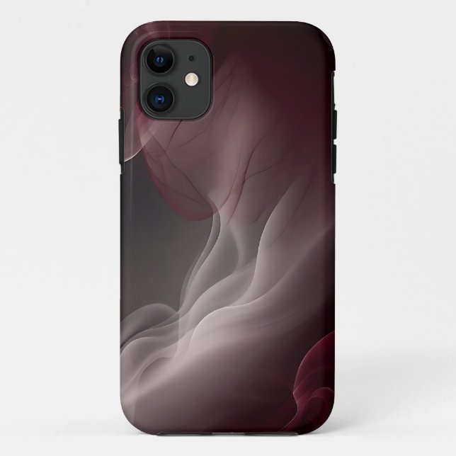 Smoky Elegant Marble on Dark Grey Case-Mate iPhone Case (Back)