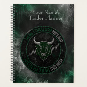 Smoky Emerald Bull Timing Quote Design Planner