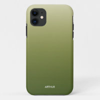 Smoky Green Gradient Ombre Personalised