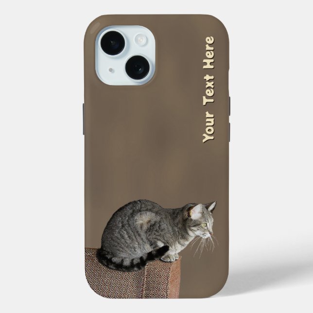 Smoky Grey Tabby Cat Case-Mate iPhone Case (Back)