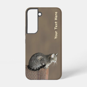 Smoky Grey Tabby Cat Samsung Galaxy Case