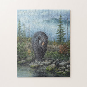 Smoky Mountain Black Bear Jigsaw Puzzle