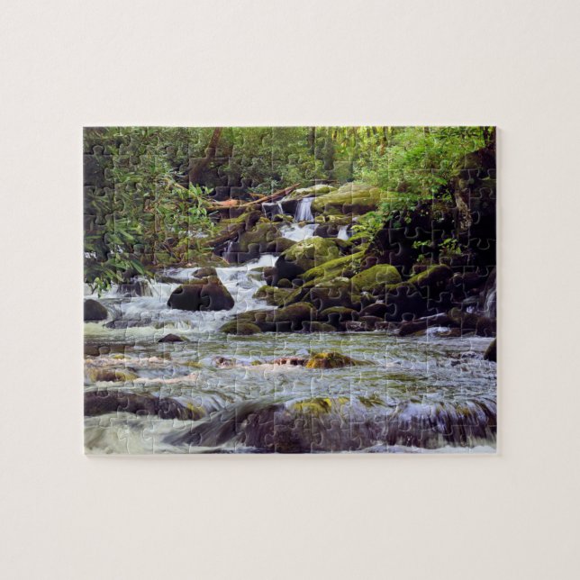 Smoky Mountain Stream  -  8x10  Jigsaw Puzzle (Horizontal)