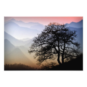 Smoky Mountain Sunset from the Blue Ridge Parkway Photo Print