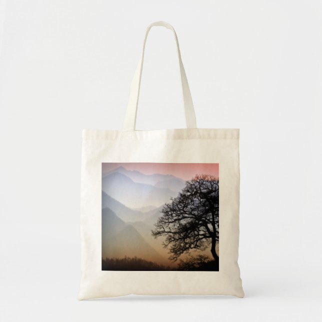 Smoky Mountain Sunset from the Blue Ridge Parkway Tote Bag (Front)