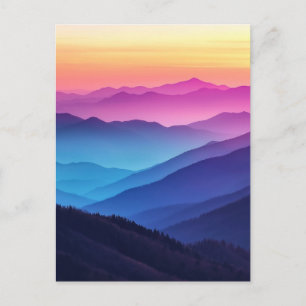 Smoky Mountain Sunset  Postcard