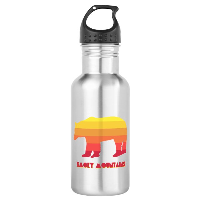 Smoky Mountains Bear 532 Ml Water Bottle (Front)