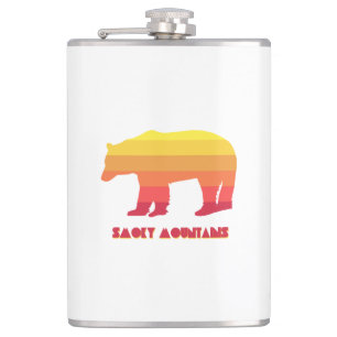 Smoky Mountains Bear Hip Flask