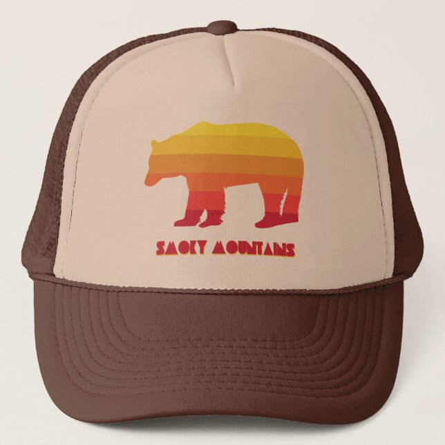 Smoky Mountains Bear Trucker Hat (Front)