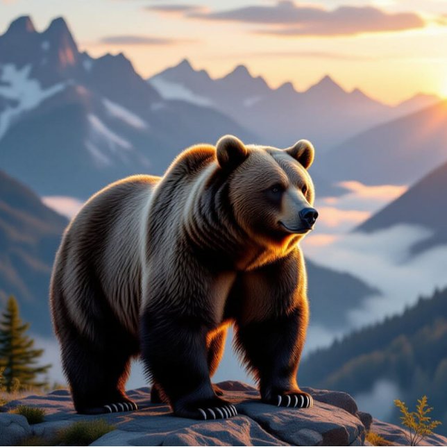 Smoky Mountains Black Bear Decorative Cushion (Creator Uploaded)