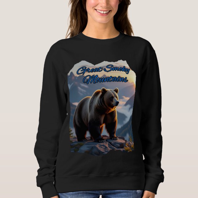 Smoky Mountains Black Bear Sweatshirt (Front)