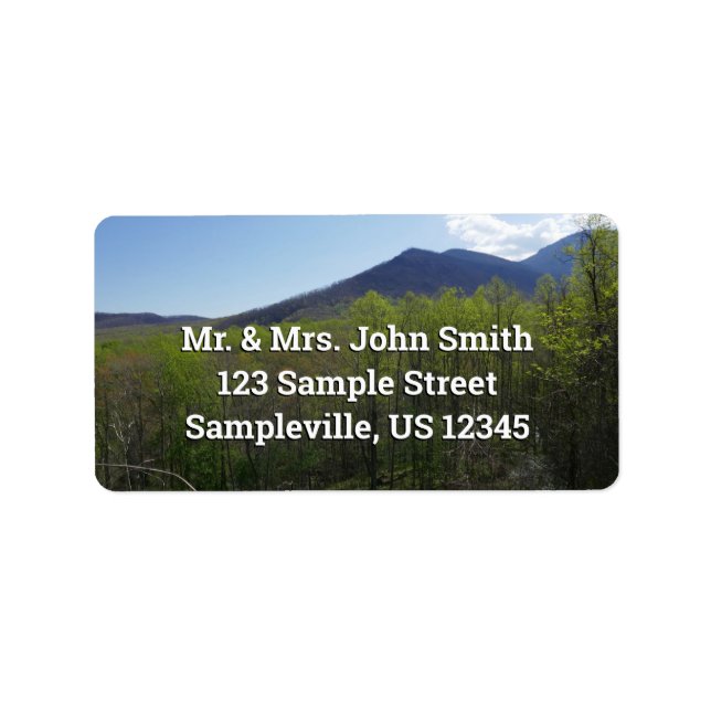 Smoky Mountains in Spring Label (Front)
