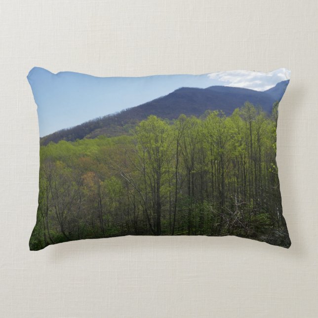 Smoky Mountains in Spring Landscape Decorative Cushion (Front)