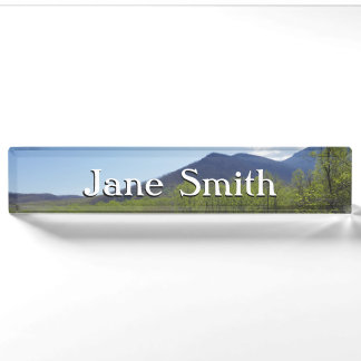 Smoky Mountains in Spring Landscape Nameplate