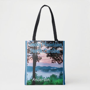 Smoky Mountains, NC Majestic View and Sunset Tote  Bag