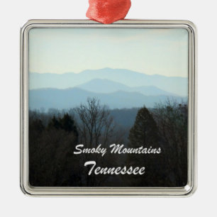 Smoky Mountains, Tennessee Metal Tree Decoration