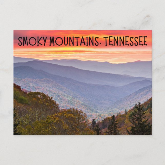 Smoky Mountains Tennessee Postcard Souvenir (Front)