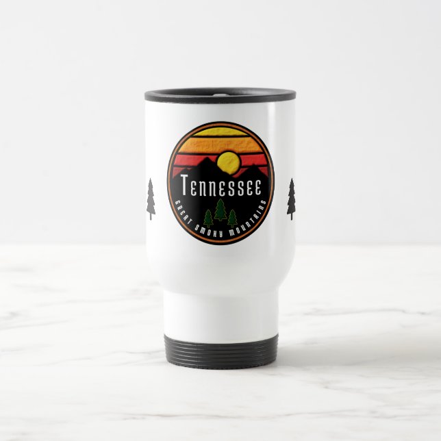 Smoky Mountains Tennessee  Travel Mug (Center)