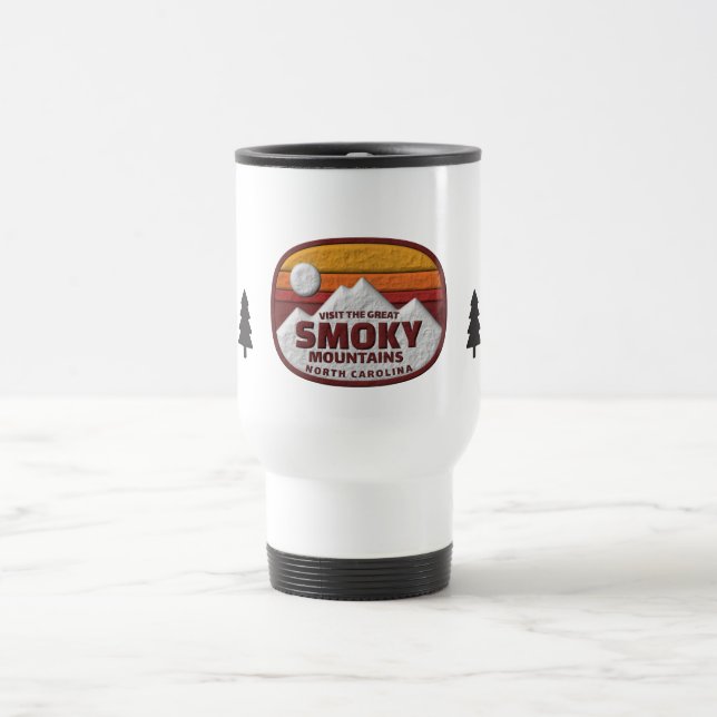 Smoky Mountains   Travel Mug (Center)