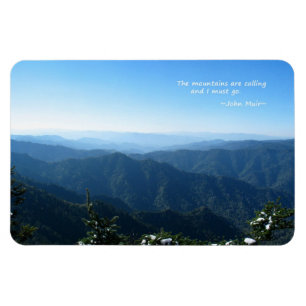 Smoky Mtns w/snow: Mtns are calling...John Muir Magnet