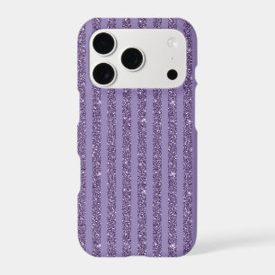 Smoky Plum Glitter Style Horizontal Stripes