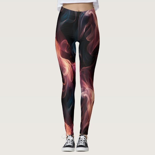 Smoky swirl designer leggings (Front)