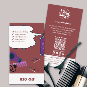 Smoky Topaz Hair Salon $10 Off  Discount Card