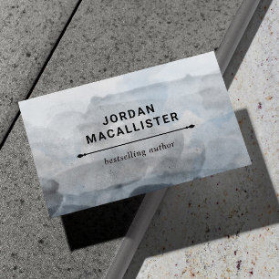 Smoky Watercolor Author Business Card