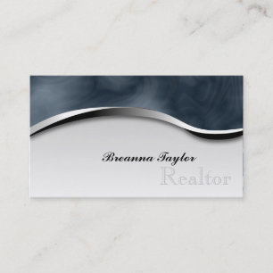 Smoky Zebra Print Realtor Realestate Business Card