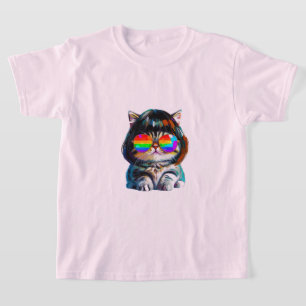Smol Cute Funny Cat (Painting No. 4) T-Shirt