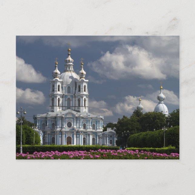 Smolny Cathedral in St. Petersburg, Russia Postcard (Front)