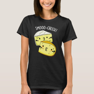 Smoo-cheese Funny Cheese Pun Dark BG T-Shirt