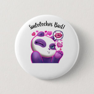 SMOOCH ME 6 CM ROUND BADGE