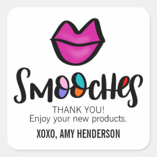 Smooches Square Sticker