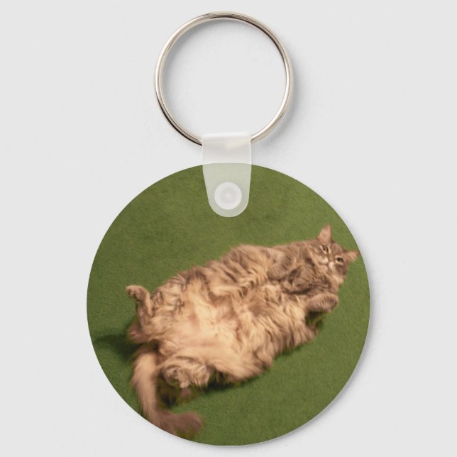Smoochie Girl's Daily Kitty Yoga Key Ring (Front)